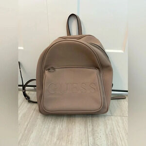 Guess Women’s Beige Faux Leather Backpack